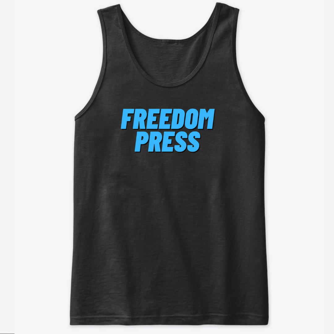 Freedom Press (Writing - Blue) Tank