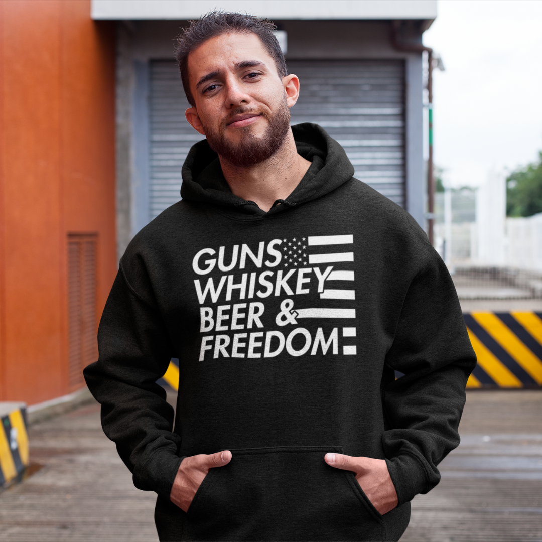 Guns Whiskey Beer & Freedom (Hoodie)