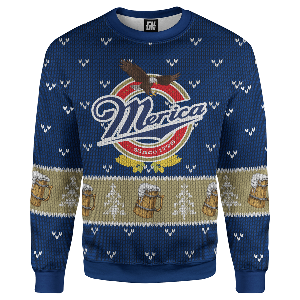 Merica Lite Christmas Sweater