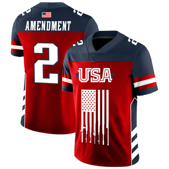 USA 2nd Amendment Football Jersey