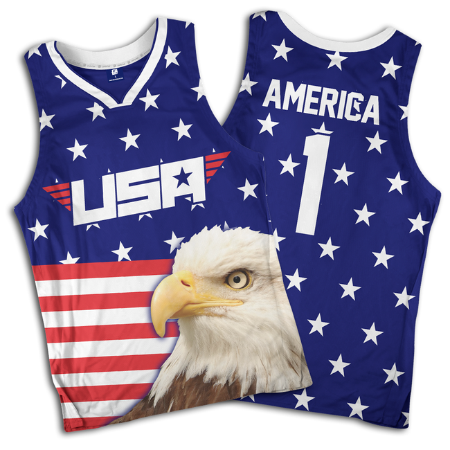 Eagle America #1 Basketball Jersey